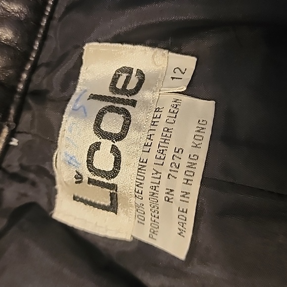 Licole Womens Vintage High Waisted Pleated Black Genuine Leather Pants Trousers - Picture 15 of 16